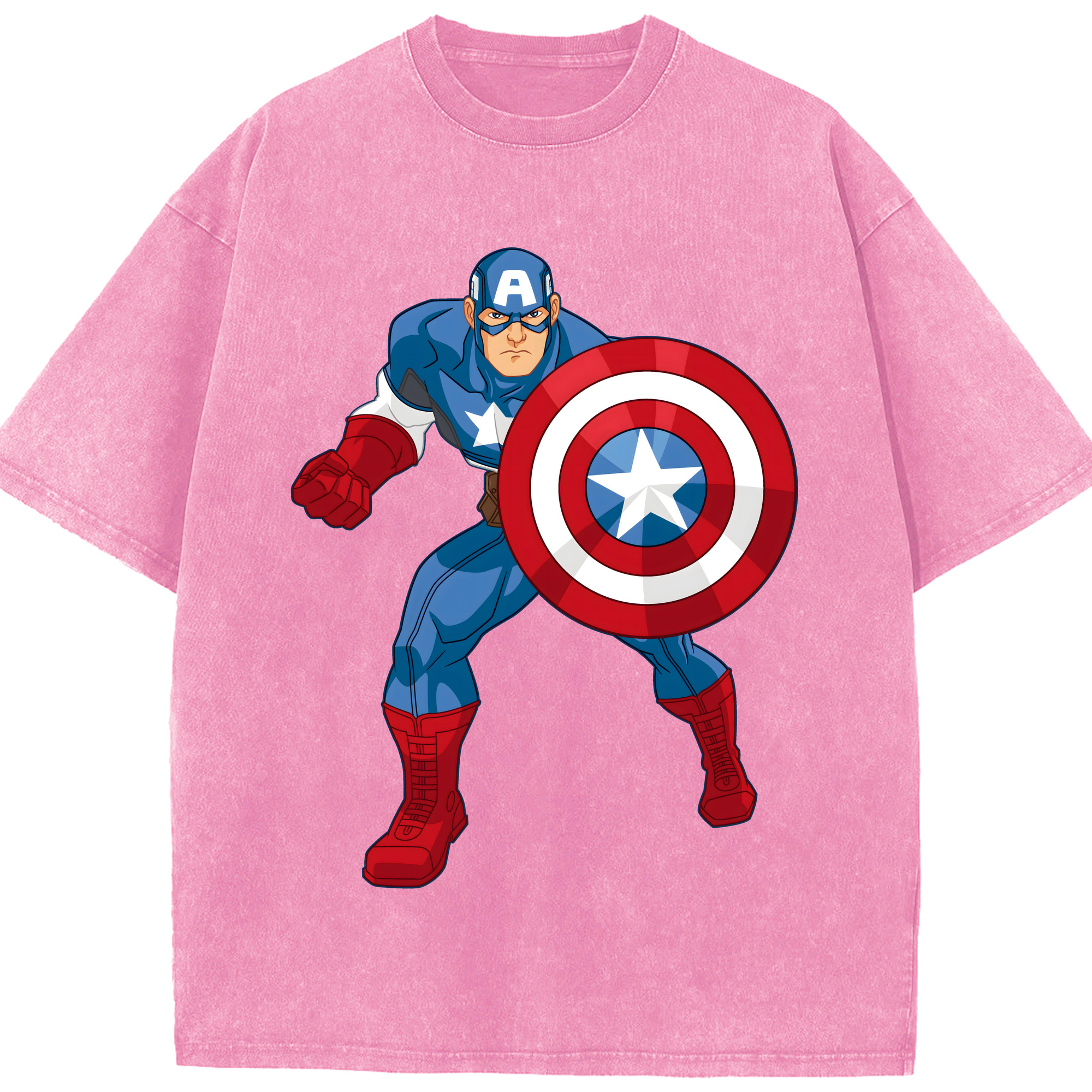 （画像用） アベンジャーズ The Avengers 綿100% ヴィンテージ風 半袖Tシャツ（フロントプリント）